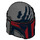 LEGO Helmet with Sides Holes with Dark Red Visor and Black Handprint (14499 / 87610)