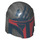 LEGO Helmet with Sides Holes with Dark Red Visor and Black Handprint (14499 / 87610)
