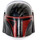 LEGO Helmet with Sides Holes with Dark Red Visor and Black Handprint (14499 / 87610)