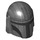 LEGO Helmet with Sides Holes with Mandalorian Black (100529 / 105750)
