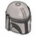 LEGO Helmet with Sides Holes with Mandalorian Black with Stripe (3807 / 106132)