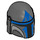 LEGO Helmet with Sides Holes with Mandalorian Loyalist Blue Pattern (78755 / 87610)