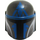 LEGO Helmet with Sides Holes with Mandalorian Loyalist Blue Pattern (78755 / 87610)