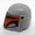 LEGO Helmet with Sides Holes with Mandalorian Tribe Warrior Orange (66440 / 87610)