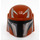 LEGO Helmet with Sides Holes with Mandalorian Warrior Gray and Black (66554 / 87610)