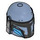 LEGO Helmet with Sides Holes with Paz Vizsla Azure and Black (3807)