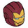 LEGO Helmet with Smooth Front with Iron Man Mask (28631 / 104704)