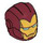 LEGO Casque avec Smooth De Affronter avec Iron Man Masquer (28631 / 104704)