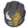 LEGO Helm mit Smooth Vorderseite mit Iron Man / Venom (28631 / 77004)
