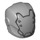 LEGO Helm mit Smooth Vorderseite mit Silber Faceplate (28631 / 29618)