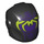 LEGO Helm mit Smooth Vorderseite mit Spindrax Purple und Lime (28631 / 76815)