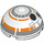 레고 Hemisphere 4 x 4 ~와 함께 BB-8 Droid 머리 (35319 / 37287)