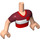 LEGO Henry met Rood en Wit Striped Shirt Friends Torso Mannelijk (92815)