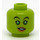 LEGO Hera Syndulla med grå Hjälm Minifigur Huvud (Infälld solid knopp) (3626 / 18458)