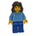 LEGO Hermione met Blauw Trui en Broek Minifiguur