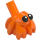 LEGO Hermit Krab met Staaf met Zwart Ogen (69945 / 108574)