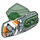 LEGO Hero Factory Armor mit Kugelgelenkpfanne Größe 5 mit &#039;BULK 3.0&#039;, Wolf Kopf (90639 / 96098)