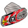 LEGO Hero Factory Armor avec Douille à rotule Taille 5 avec &quot;H&quot; et rouge (16436 / 90639)