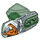 LEGO Hero Factory Armor avec Douille à rotule Taille 5 avec &#039;NEX 3.0&#039; et Orange tigre Diriger (90639 / 96096)