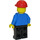 LEGO Highway worker med Svart Ben og Rød Bygging Hjelm Minifigur