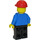 LEGO Highway worker mit Schwarz Beine und rot Konstruktion Helm Minifigur