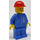 LEGO Highway worker avec Bleu Jambes et Rouge Construction Casque Minifigurine