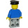 LEGO Highway worker with light gray legs and black police hat Minifigure