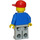 LEGO Highway Worker con Rojo Gorra y Luz Gris Piernas Minifigura