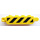 LEGO Hinge Brick 1 x 4 Locking Double with Danger stripes on both sides Sticker (30387)