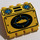 LEGO Hinge Panel 2 x 4 x 3.3 with Black and Blue submarine (2582)
