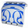 LEGO Scharnier Paneel 2 x 4 x 3.3 met Blauw swirly Decoratie (2582)
