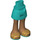 LEGO Hanche avec Basic Incurvé Skirt avec Gold Strap Sandals avec charnière épaisse (35634)