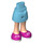 LEGO Heup met Basic Gebogen Rok met Magenta shoes met dun scharnier (2241)