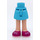 LEGO Heup met Basic Gebogen Rok met Magenta shoes met dun scharnier (2241)