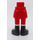 LEGO Hip with Basic Curved Skirt with Red Legs and Black Boots with Thick Hinge (92820)