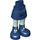 LEGO Hip with Basic Curved Skirt with Sand Green Legs and Dark Blue Boots with Thick Hinge (35634 / 92820)