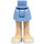 LEGO Heup met Basic Gebogen Rok met Wit Open Shoes met dik scharnier (23896 / 92820)