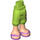 LEGO Hip with Long Shorts with Butterflies and Medium Lavender Sandals (18353 / 92819)