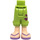 LEGO Hip with Long Shorts with Butterflies and Medium Lavender Sandals (18353 / 92819)