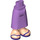 LEGO Hip with Medium Skirt with Dark Purple Sandals (59794)