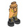 LEGO Hüfte mit Pants mit Schwarz laced boots (35573)