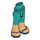 LEGO Hüfte mit Pants mit Dark Blau sandals (2277)