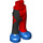 LEGO Hip with Pants with Red and Black Legs and Blue Shoes (16985)