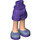 LEGO Hip with Rolled Up Shorts with Sand Blue Shoes, Dark Purple Laces with Thick Hinge (11403 / 35557)