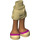 LEGO Hofte med Rolled Opp Shorts med Beige/Magenta Shoes med tykt hengsel (11403 / 35556)