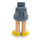 LEGO Hofte med Rolled Opp Shorts med Gul Shoes med tykt hengsel (11403 / 35556)