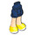 LEGO Hip with Rolled Up Shorts with Yellow Shoes with White Laces with Thick Hinge (11403 / 35557)