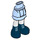 LEGO Hanche avec Court Double Layered Skirt avec Dark Bleu boots (92818)
