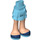 LEGO Heup met Kort Dubbele Layered Skirt met Light Flesh Poten en Dark Blauw Shoes (35629 / 92818)