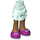 LEGO Hip with Short Double Layered Skirt with Purpe Shoes with Aqua Soles (35629 / 92818)